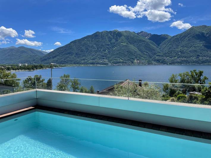 Ferienwohnung für 2 Personen, mit Terrasse und Pool sowie Seeblick im Tessin - 3