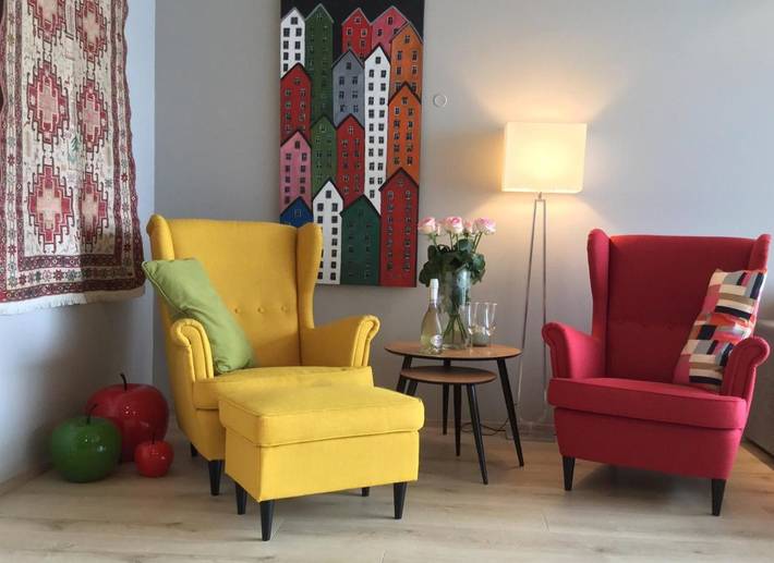 Location de vacances pour 4 personnes, avec vue et balcon en Islande