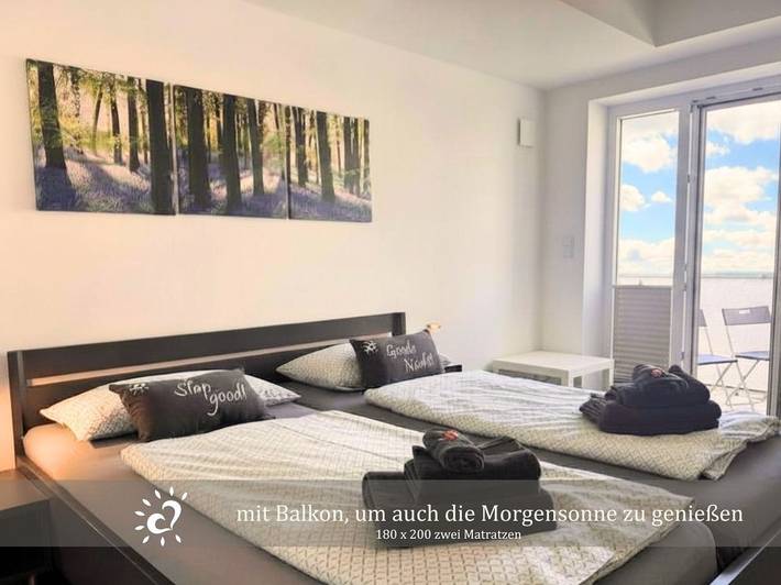 Ferienwohnung für 4 Personen, mit Balkon und Seeblick, mit Haustier in Dorum - 4