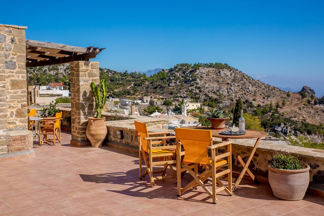 Komfortables Haus mit Meerblick in Anatoli + Jacuzzi in Lasithi