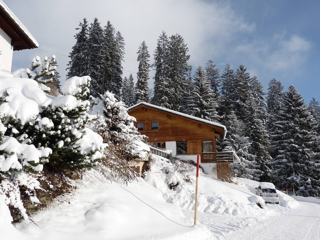 Ferienhaus Bim Waldji - Chalet de 5,5 chambres pour 7 personnes, 120m2 in Massif du Rätikon, Luzein