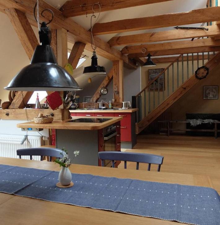 Ferienwohnung für 5 Personen, mit Terrasse und Garten sowie Ausblick in Havelaue