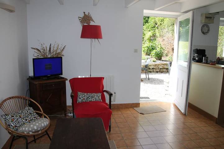 Encantadora penty, casa rural clasificada 3 *, jardín arbolado cerrado in Saint-Évarzec, Region de Quimper
