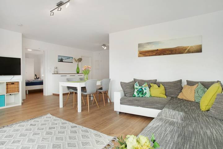 Appartement entier, Appartement 'Achterkajüte' avec terrasse privée et Wi-Fi in Bodman-Ludwigshafen, Arrondissement de Constance