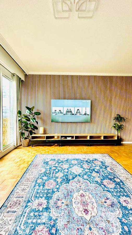 Appartement de vacances pour 4 personnes, avec vue ainsi que balcon et jardin à Puteaux