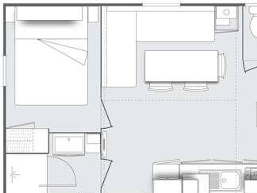 Camping Lou Rouchetou - Mobilhome 6 personnes - Confort Plus Climatisation Tv 31 m² - 3 Ch d in Les Vans, Parc national des Cévennes