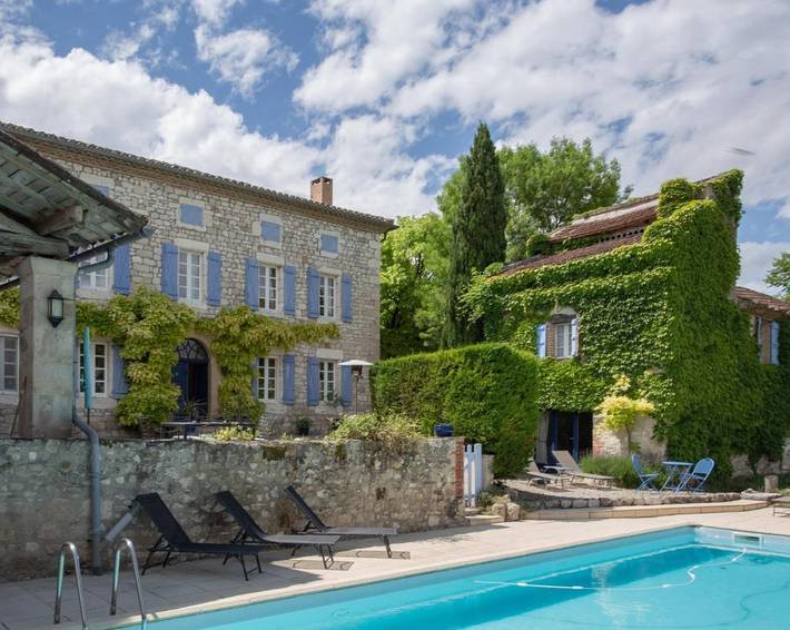 Maison de vacances pour 3 personnes, avec vue ainsi que piscine et jardin - 1