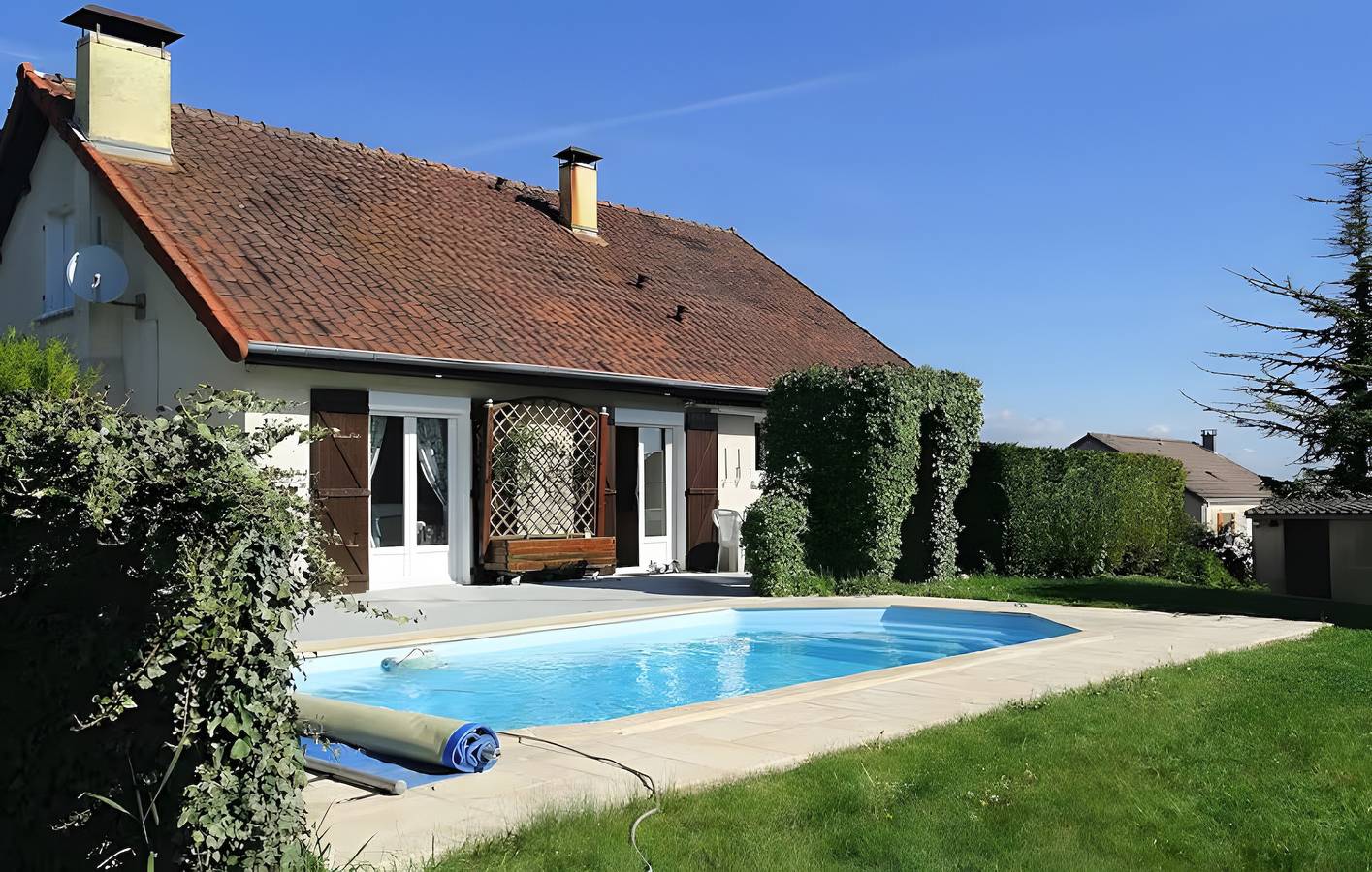 Gastenkamer "Chez Pierre et Jocelyne" met gedeeld zwembad, wifi en airconditioning, foto 10