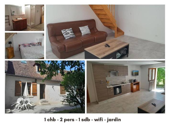 Maison de vacances pour 2 personnes, avec jardin et terrasse