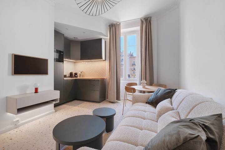 Geheel appartement, Appartement 'Carré D'Or' met Wi-Fi en airconditioning in Nice, Middellandse Zeekust (Frankrijk)