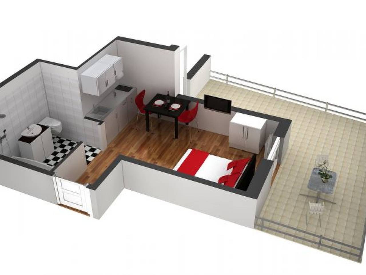 Appartement entier, Appartement de vacances pour 2 personnes in Lucerne, Lac des Quatre-Cantons