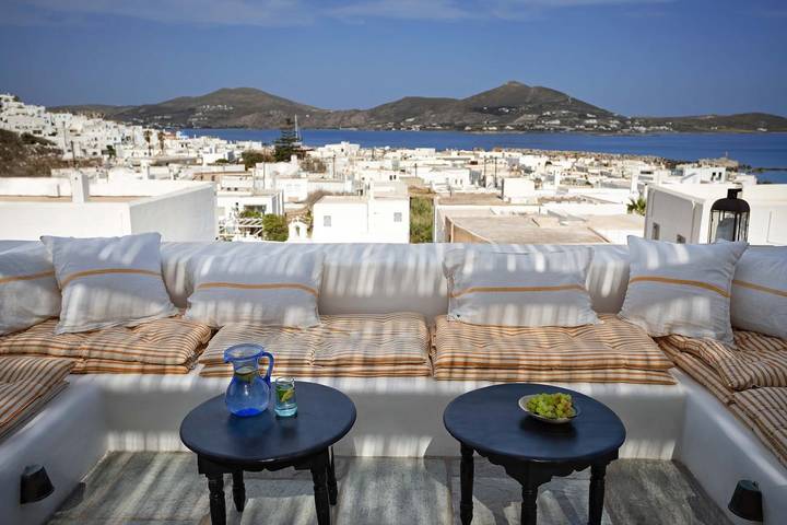 Location de vacances pour 6 personnes, avec vue sur l’océan ainsi que terrasse et jardin dans Náoussa - 2