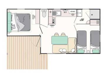 Camping pour 7 Personnes dans Sérignan, Région de Béziers, Photo 4