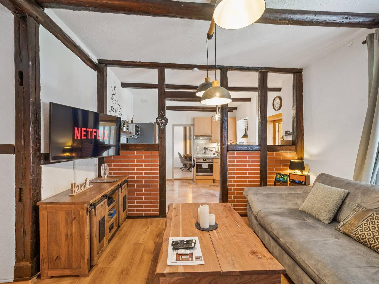 Ganze Wohnung, Ferienwohnung im Harz mit Terrasse und Garten in Straßberg (Sachsen-Anhalt), Harzgerode