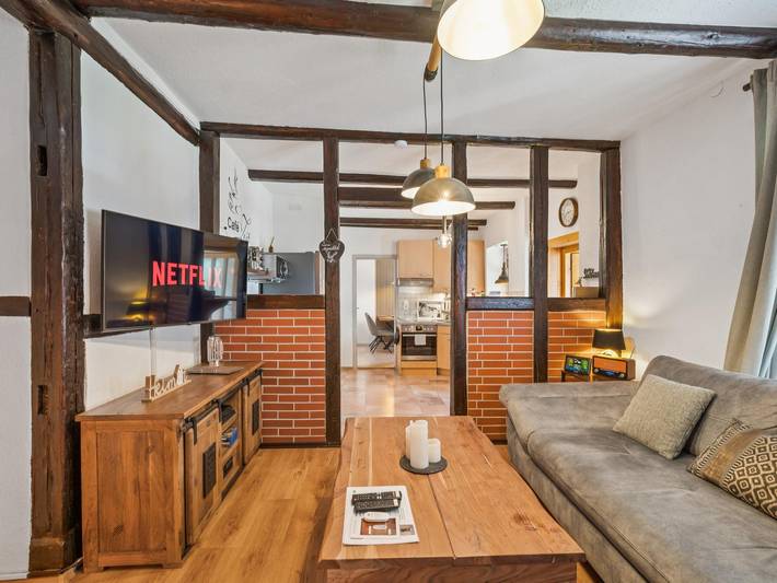 Ganze Wohnung, Ferienwohnung im Harz mit Terrasse und Garten in Straßberg (Sachsen-Anhalt), Harzgerode