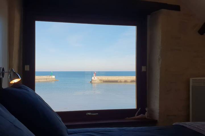Haus 4 * Meerblick Terrasse Am Meer Normandie Calvados Strand Omaha Strand in Port-en-Bessin-Huppain, Bayeux und Umgebung