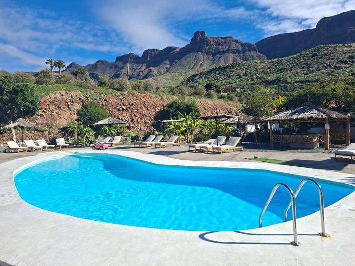 Ferienanlage für 8 Personen, mit Pool und Garten sowie Ausblick und Sauna auf den Kanaren - 4
