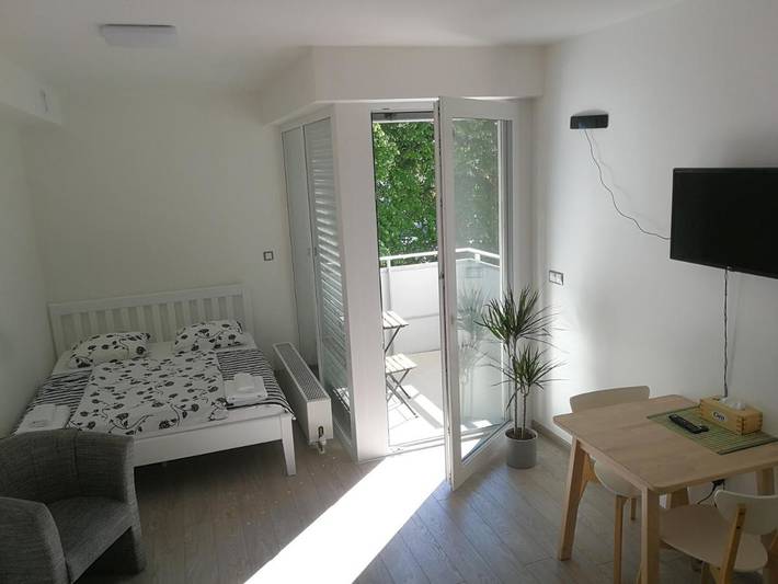 Gîte pour 4 personnes, avec vue et balcon à Brno