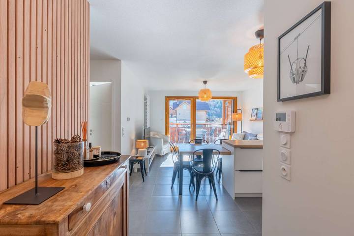 Apartamento vacacional entero, Diamant : Appartement lumineux avec garage, centre village in Saint-Jean-de-Sixt, Región de Annecy