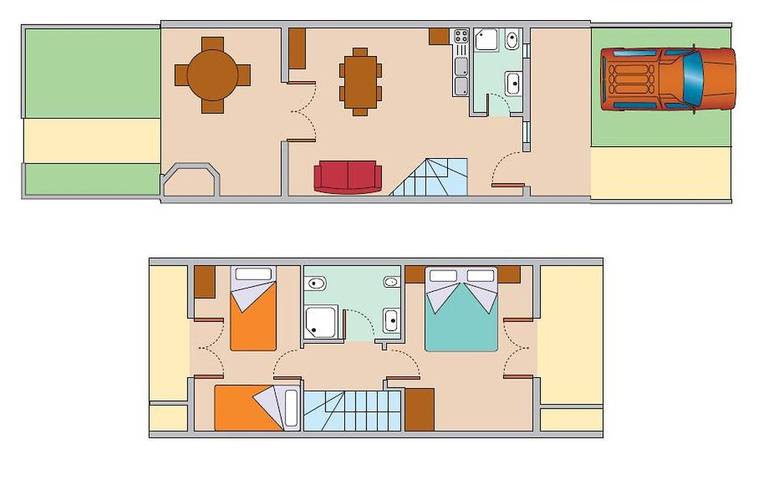 Ferienwohnung für 5 Personen, mit Balkon und Garten sowie Pool in Bibione - 2