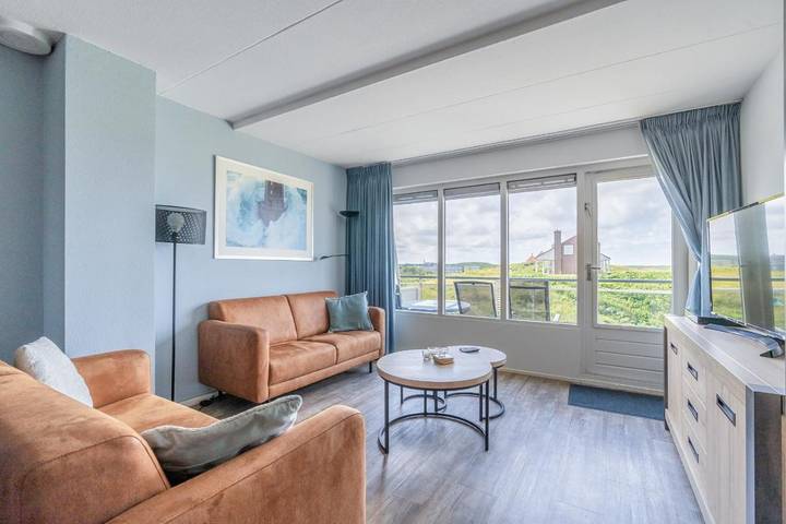 Ferienwohnung für 4 Personen, mit Ausblick und Balkon, mit Haustier auf Texel