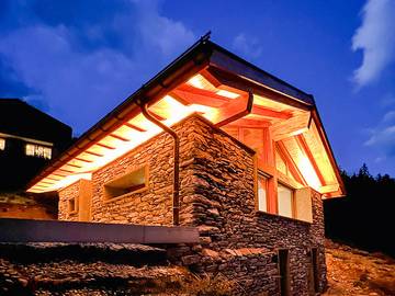 Ferienhaus für 4 Personen, mit Terrasse und Ausblick im Wallis