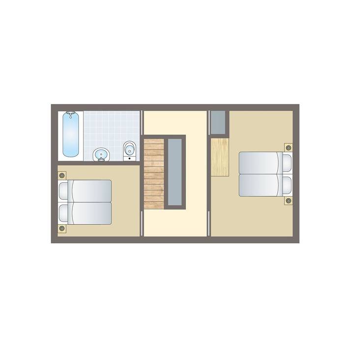 Bungalow für 6 Personen, mit Balkon und Balkon/Terrasse sowie Sauna in Tschechien - 2
