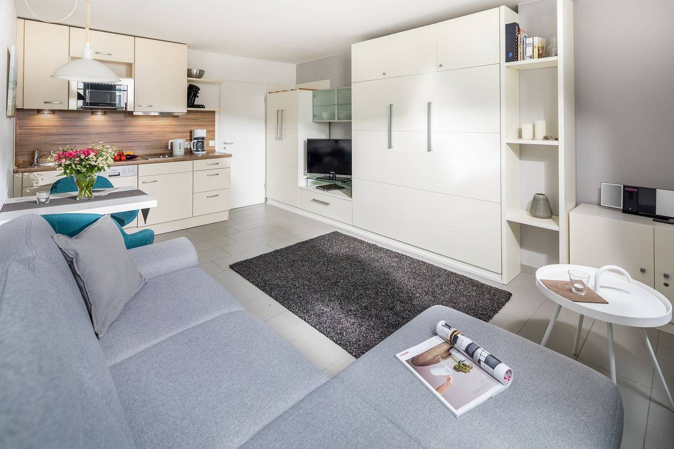 Ganze Wohnung, Helles und modern eingerichtetes 1-Raum-Appartement in Norderney