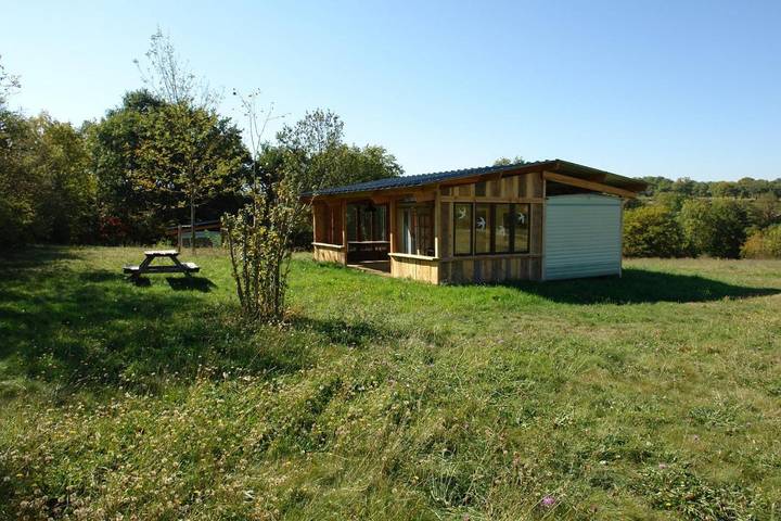 Camping pour 6 personnes, avec Terrasse ainsi que Jardin et Vue