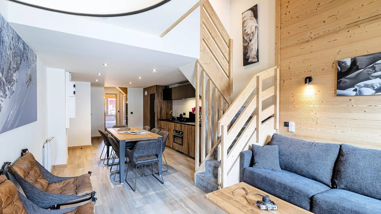 Entire apartment, 3 Room Duplex Apartment 6/8 People with Sauna - Sunday in Belle Plagne, La Plagne-Tarentaise