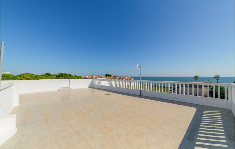 Appartement mit Meerblick, Pool und Parkplatz, nahe am Strand in Alcanar, Costa Dorada