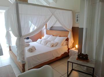Chambre d’hôte pour 2 personnes, avec terrasse ainsi que piscine et vue dans Saint Martin
