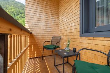 Cottage pour 5 personnes, avec jardin et piscine à Brand