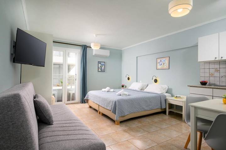Apartahotel para 6 personas, con Balcón además de Terraza y Vistas en Creta