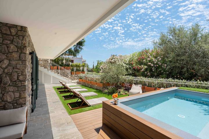 Ferienhaus für 6 Personen, mit Balkon und Terrasse