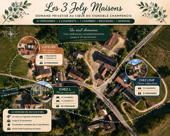 Location de vacances pour 21 personnes, avec terrasse et vue, animaux acceptés dans Noé-les-Mallets
