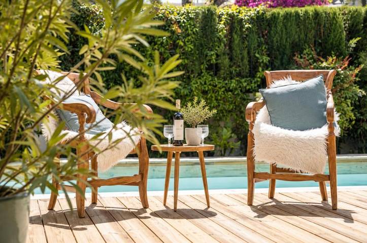 Casa rural para 7 personas, con Terraza y Jardín además de Piscina y Vistas en Cuenca de Pamplona