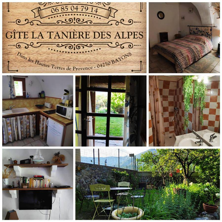 Appartement entier, Gîte La Tanière Des Alpes in Bayons, Région de Forcalquier