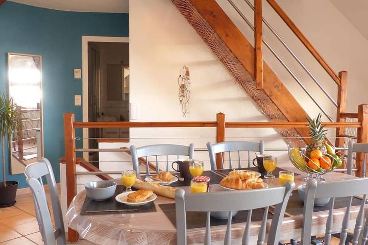 Appartement de vacances pour 5 personnes, avec jardin