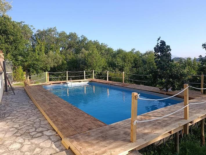 Location de vacances pour 7 personnes, avec jardin et sauna ainsi que piscine et jacuzzi, adapté aux familles à Poggio Mirteto - 3