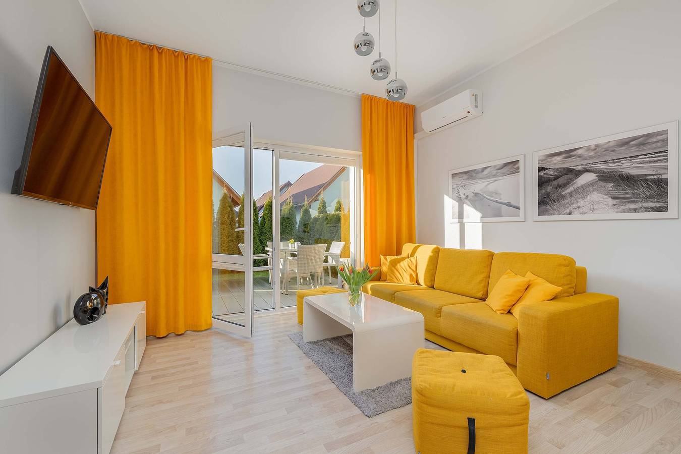 Cały apartament, Apartament wakacyjny dla 4 osób z balkon/ taras in Grzybowo, Morze Bałtyckie