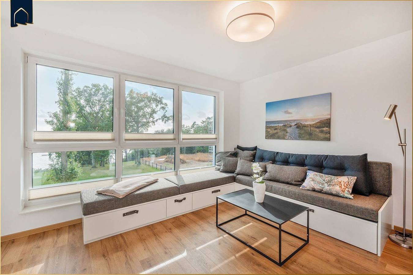 Ganze Wohnung, Moderne Ferienwohnung mit Balkon, idyllisch & ruhig im Grünen gelegen in Zirchow, Usedom