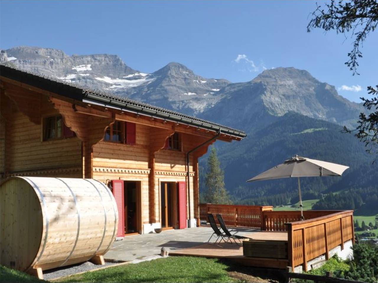 Chalet Edelweiss con impresionantes vistas al glaciar in Les Diablerets, Ormont-Dessus (Les Diablerets)