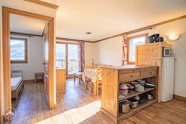 Chalet pour 6 personnes, avec balcon à Aussois