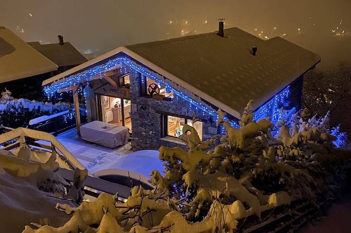 Chalet pour 10 personnes, avec balcon et jardin