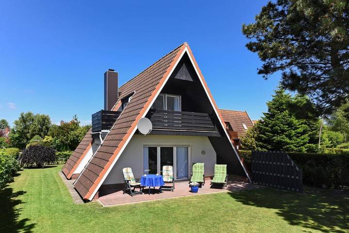 Ferienhaus für 4 Personen, mit Ausblick und Garten