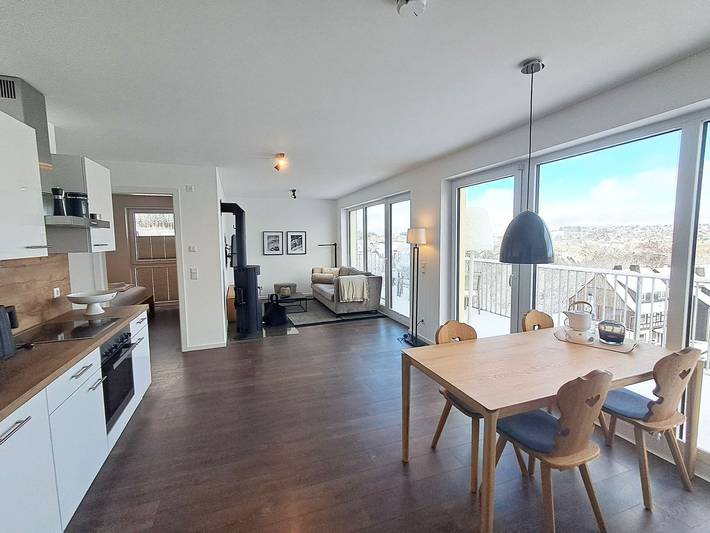 Ferienwohnung für 2 Personen, mit Balkon und Sauna sowie Ausblick in Winterberg