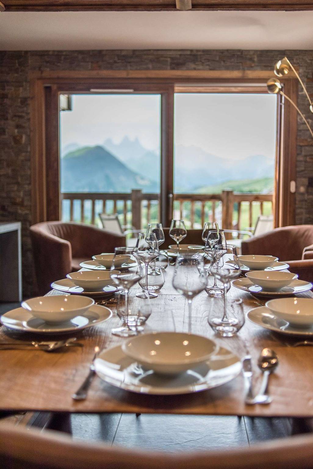 Ganze Wohnung, Large apartment in old wood on the slopes, panoramic view - up to 9 guests in La Toussuire, Fontcouverte-la-Toussuire