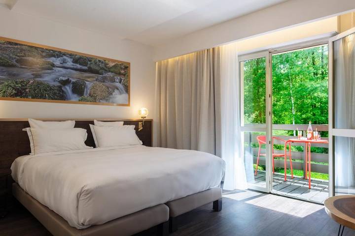 Hôtel pour 2 personnes, avec jardin ainsi que sauna et piscine, animaux acceptés à Soultzmatt - 3