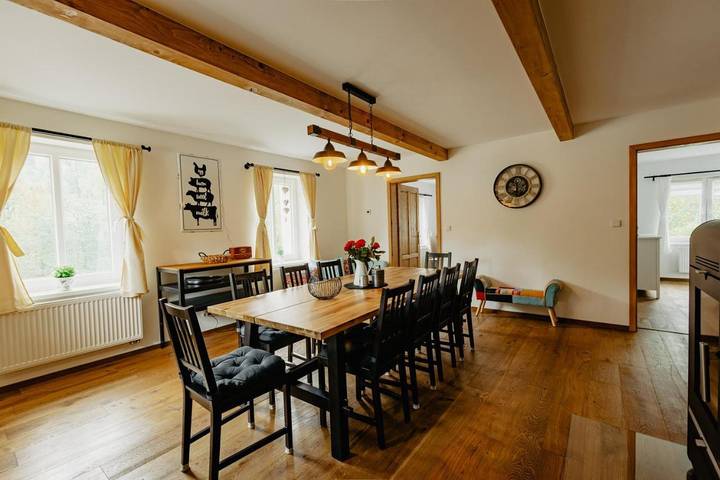Ferienhaus für 14 Personen, mit Garten und Ausblick